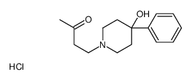 4-(4-hydroxy-4-phenylpiperidin-1-yl)butan-2-one,hydrochloride Structure