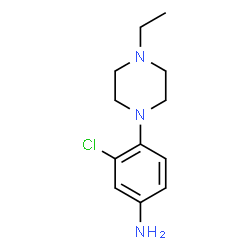 3-chloro-4-(4-ethylpiperazin-1-yl)aniline结构式