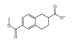 6-methoxycarbonyl-1,2,3,4-tetrahydronaphthalene-2-carboxylate Structure