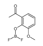 1-(2-difluoroboranyloxy-3-methoxyphenyl)ethanone Structure