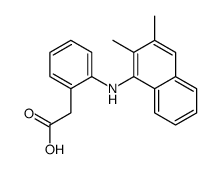 2-[2-[(2,3-dimethylnaphthalen-1-yl)amino]phenyl]acetic acid Structure