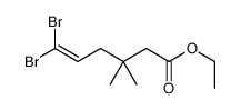 ethyl 6,6-dibromo-3,3-dimethylhex-5-enoate Structure