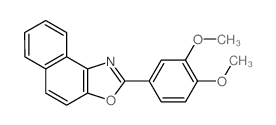 2-(3,4-dimethoxyphenyl)benzo[e][1,3]benzoxazole结构式