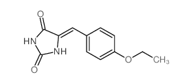 2,4-Imidazolidinedione,5-[(4-ethoxyphenyl)methylene]- Structure