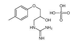 [amino(azaniumylidene)methyl]-[2-hydroxy-3-(4-methylphenoxy)propyl]azanium,sulfate Structure