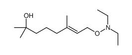 8-(diethylaminooxy)-2,6-dimethyloct-6-en-2-ol结构式