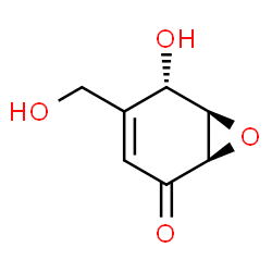 7-Oxabicyclo[4.1.0]hept-3-en-2-one, 5-hydroxy-4-(hydroxymethyl)-, (1R,5S,6R)- (9CI) structure