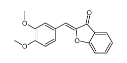 2-[(3,4-dimethoxyphenyl)methylidene]-1-benzofuran-3-one结构式