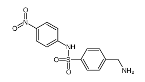 4-(aminomethyl)-N-(4-nitrophenyl)benzenesulfonamide结构式