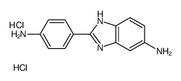 [2-(4-aminophenyl)-3H-benzimidazol-1-ium-5-yl]azanium,dichloride Structure