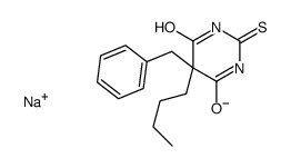5-Benzyl-5-butyl-2-sodiothio-4,6(1H,5H)-pyrimidinedione结构式