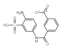 2-amino-5-(3-nitrobenzamido)benzenesulfonic acid结构式