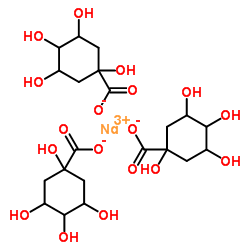 neodymium(3+),1,3,4,5-tetrahydroxycyclohexane-1-carboxylate Structure