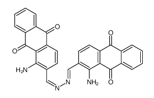 1-amino-9,10-dihydro-9,10-dioxoanthracene-2-carbaldehyde 2-[(1-amino-9,10-dihydro-9,10-dioxo-2-anthryl)methylene]hydrazone structure