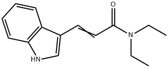 2-PropenaMide, N,N-diethyl-3-(1H-indol-3-yl)-结构式