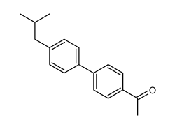 1-[4-[4-(2-methylpropyl)phenyl]phenyl]ethanone结构式