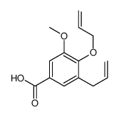 3-methoxy-4-prop-2-enoxy-5-prop-2-enylbenzoic acid结构式