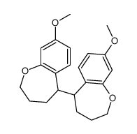 8-methoxy-5-(8-methoxy-2,3,4,5-tetrahydro-1-benzoxepin-5-yl)-2,3,4,5-tetrahydro-1-benzoxepine Structure