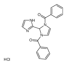 2-(1,3-dibenzoyl-4-imidazolin-2-yl)imidazole hydrochloride结构式