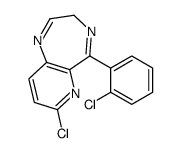 7-chloro-5-(2-chlorophenyl)-3H-pyrido[3,2-e][1,4]diazepine Structure