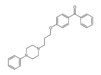 phenyl-[4-[3-(4-phenylpiperazin-1-yl)propoxy]phenyl]methanone Structure