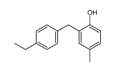 Phenol, 2-[(4-ethylphenyl)methyl]-4-methyl- (9CI) structure