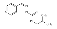 3-(2-methylpropyl)-1-(pyridin-4-ylmethylideneamino)thiourea structure