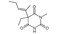 5-Ethyl-1-methyl-5-(1-methyl-1-butenyl)-2,4,6(1H,3H,5H)-pyrimidinetrione Structure