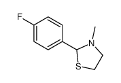 2-(4-fluorophenyl)-3-methyl-1,3-thiazolidine结构式