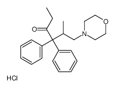 5-methyl-6-morpholin-4-ium-4-yl-4,4-diphenylhexan-3-one,chloride结构式