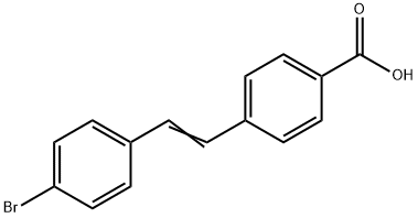 4-[2-(4-Bromophenyl)ethenyl]benzoic acid结构式