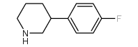 3-(4-氟苯基)-哌啶结构式