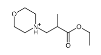 ethyl 2-methyl-3-morpholin-4-ium-4-ylpropanoate结构式