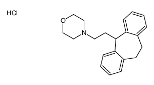 4-[2-(6,11-dihydro-5H-dibenzo[1,2-a:1',2'-e][7]annulen-11-yl)ethyl]morpholine,hydrochloride结构式