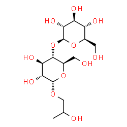 (2S,3R,4S,5R,6R)-2-[(2R,3R,4S,5R,6S)-4,5-dihydroxy-2-(hydroxymethyl)-6-(2-hydroxypropoxy)oxan-3-yl]oxy-6-(hydroxymethyl)oxane-3,4,5-triol Structure