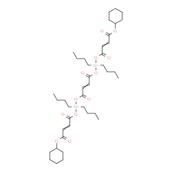 dicyclohexyl 6,6,13,13-tetrabutyl-4,8,11,15-tetraoxo-5,7,12,14-tetraoxa-6,13-distannoctadeca-2,9,16(Z)-trienedioate结构式