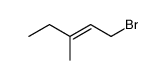 (E)-1-bromo-3-methyl-2-pentene结构式