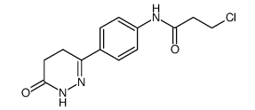 6-[4-(3-chloro-propionylamino)-phenyl]-4,5-dihydro-2H-pyridazin-3-one Structure