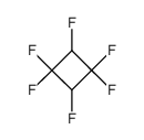 1H,3H-Hexafluor-cyclobutan Structure