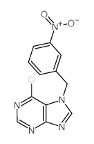 7H-Purine,6-chloro-7-[(3-nitrophenyl)methyl]-结构式