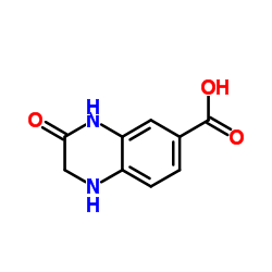3-Oxo-1,2,3,4-tetrahydroquinoxaline-6-carboxylic acid structure