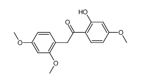 2-hydroxy-4-methoxyphenyl 2,4-dimethoxybenzyl ketone结构式