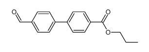 4'-Formyl-biphenyl-4-carbonsaeure-n-propylester结构式