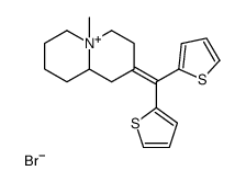 8-(dithiophen-2-ylmethylidene)-5-methyl-1,2,3,4,6,7,9,9a-octahydroquinolizin-5-ium,bromide结构式
