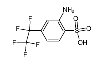 3-Amino-1-pentafluorethyl-benzol-sulfonsaeure-(4) Structure
