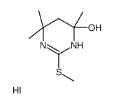 4,6,6-trimethyl-2-methylsulfanyl-1,5-dihydropyrimidin-4-ol,hydroiodide Structure