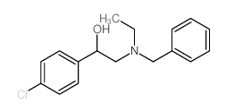 BENZYL ALCOHOL, p-CHLORO-alpha-(BENZYLETHYLAMINO)METHYL-结构式