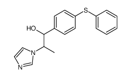 2-imidazol-1-yl-1-(4-phenylsulfanylphenyl)propan-1-ol结构式