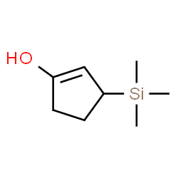 1-Cyclopenten-1-ol, 3-(trimethylsilyl)- (9CI) Structure
