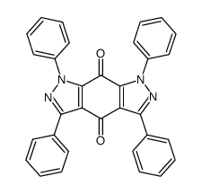 1,3,5,7-tetraphenylpyrazolo[4,3-f]indazole-4,8(1H,7H)-dione Structure